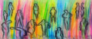 Aquarell: Menschen