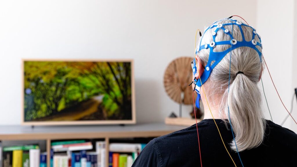 Beispiel einer Neurofeedback-Sitzung mit EEG