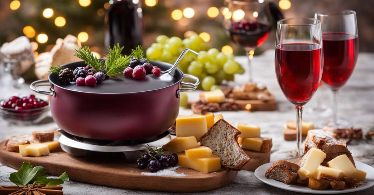 Rotwein mit Fondue
